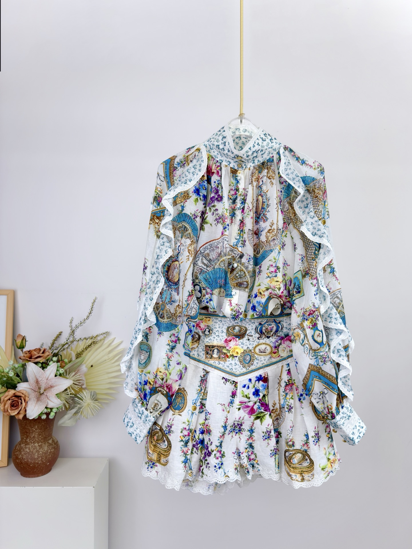 Linen Shirt Breathable - 2026 Women Flower Print Set Crystal