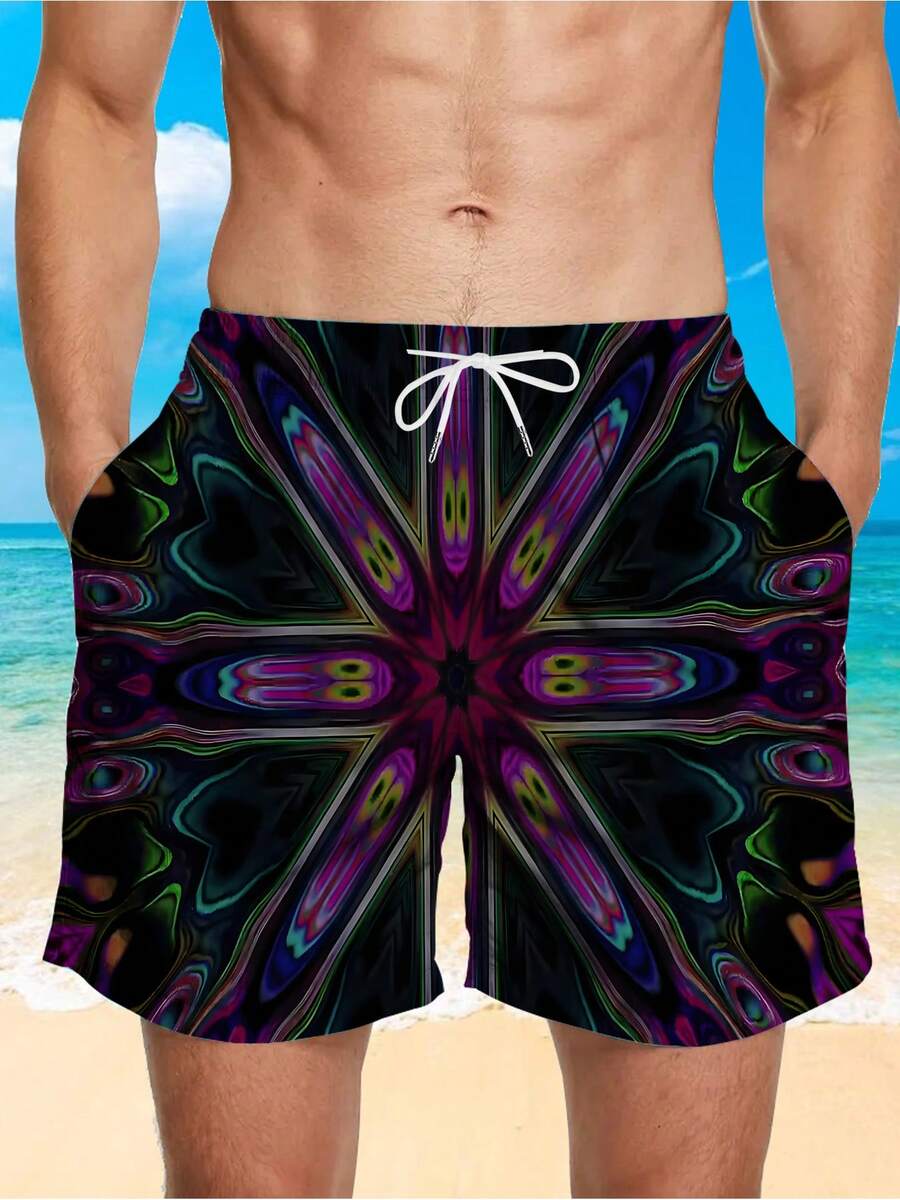 Swim Trunk Quick Dry - Mens Quick-Dry Beach Swim Trunks With