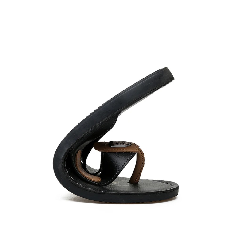 Men's Leather Flip Flops Summe - Flip Flop Leather Men avis et prix