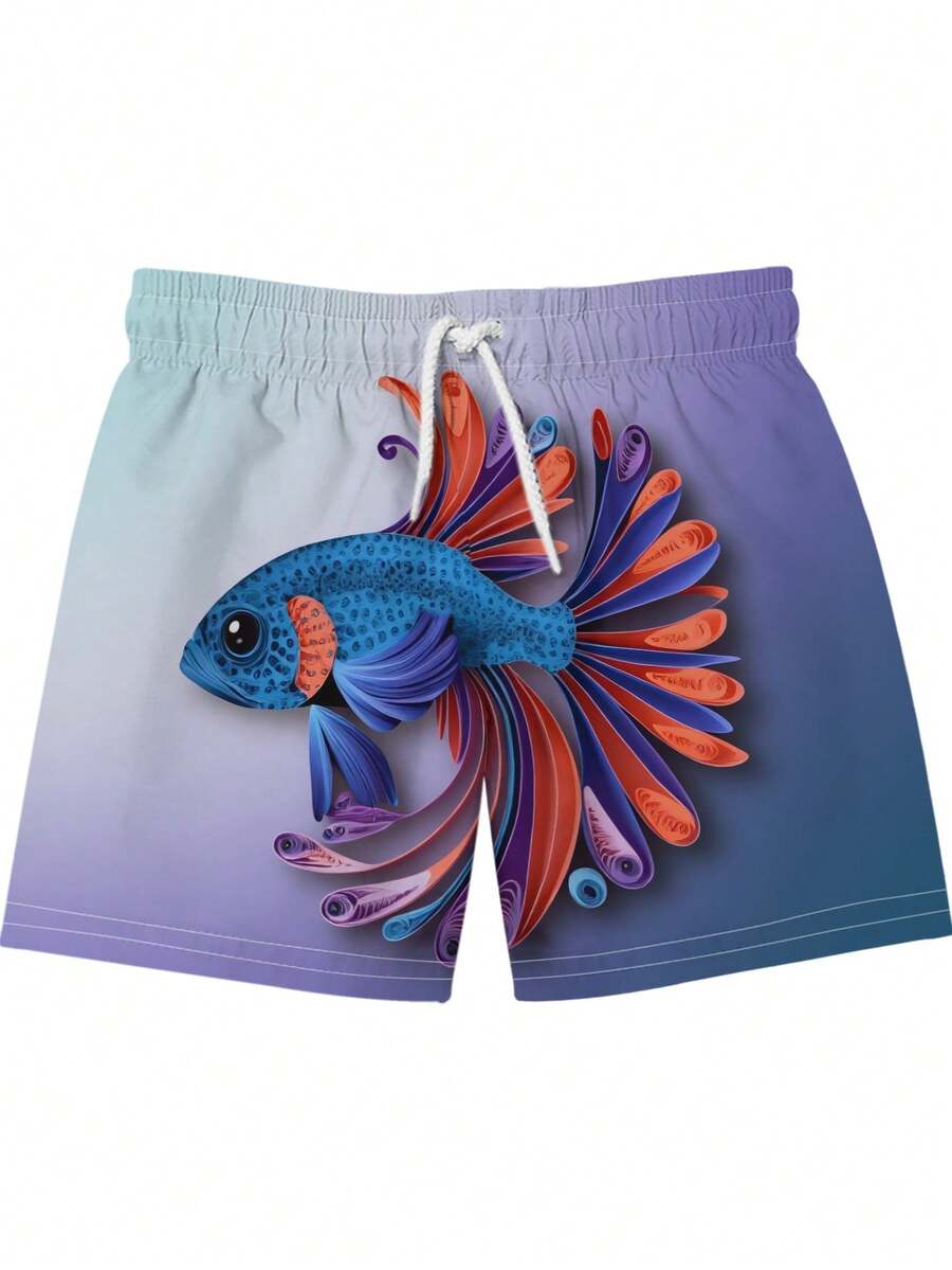 Gradient Purple Blue Swim Trun - Swim Trunk Quick Dry avis et prix