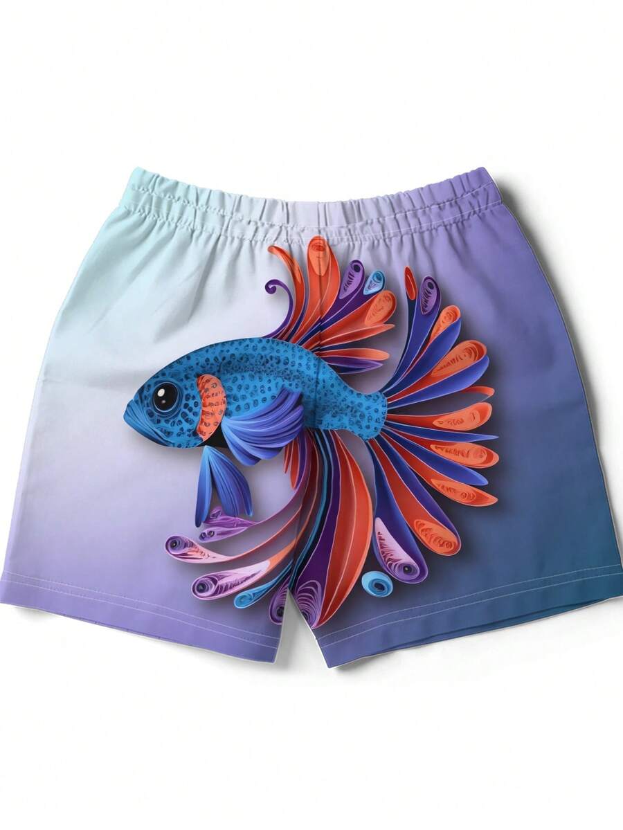 Gradient Purple Blue Swim Trun - Swim Trunk Quick Dry avis et prix
