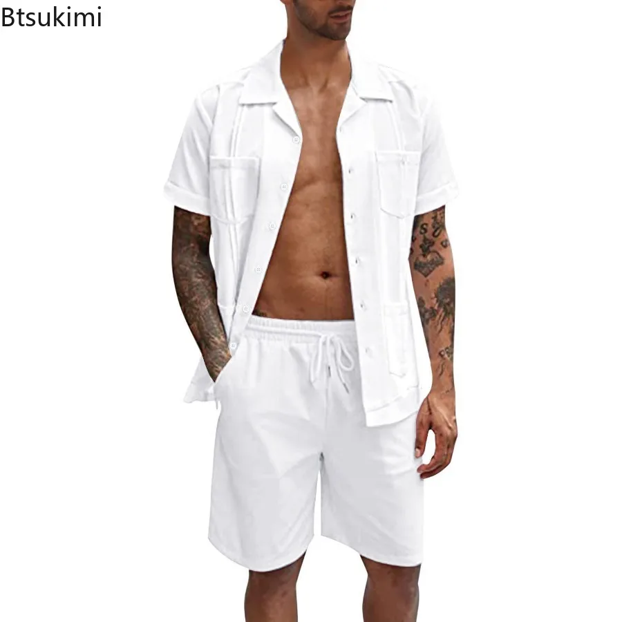 New Men's Summer Casual Sport  - Short Linen Drawstring avis et prix
