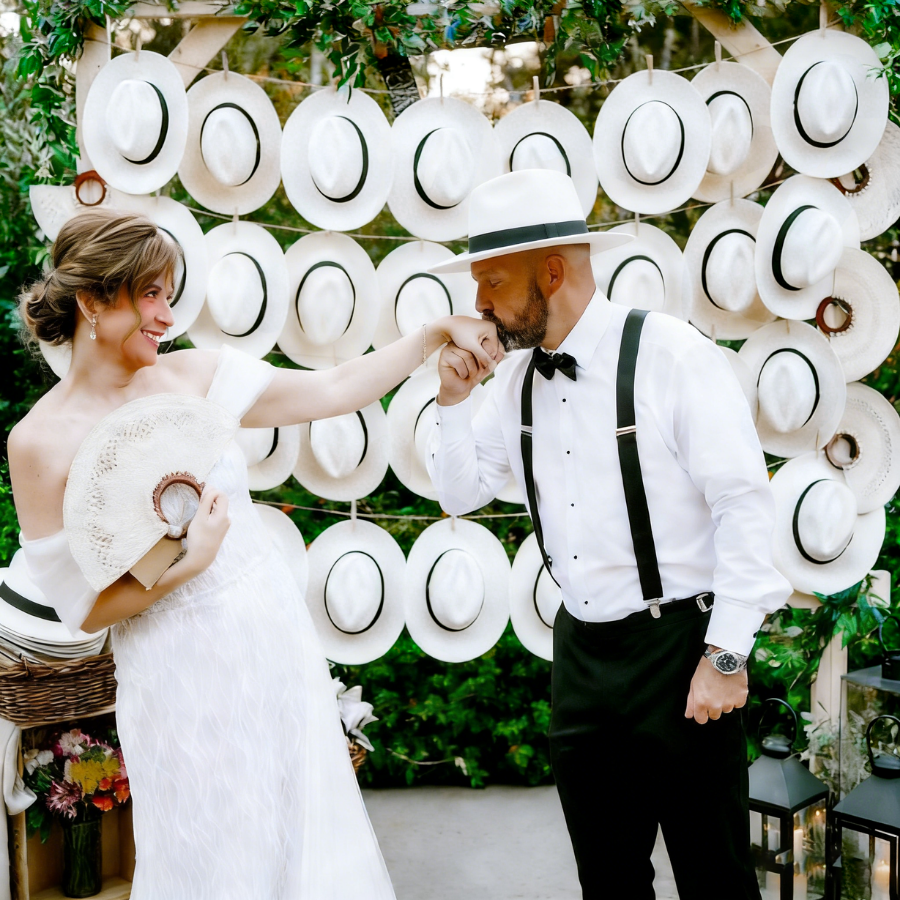 6-48PACK Wedding Straw Fedora  - Bucket Hat Straw avis et prix
