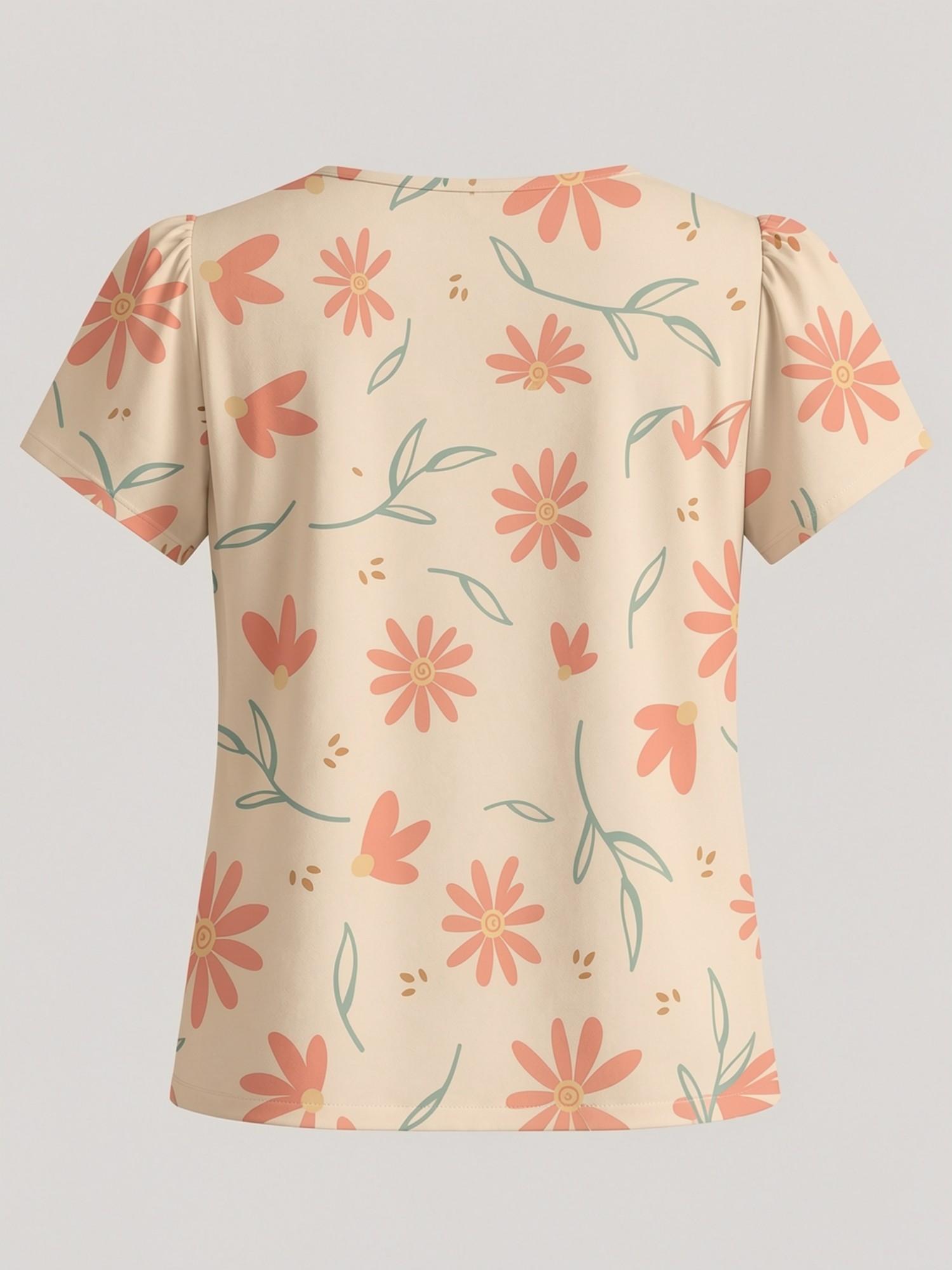 2026 New Women's Round Neck El - Resort Shirt Floral avis et prix