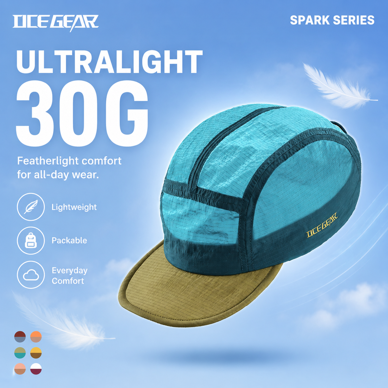 30g Ultralight 5 Panel Hiking  - Packable Hat Nylon avis et prix