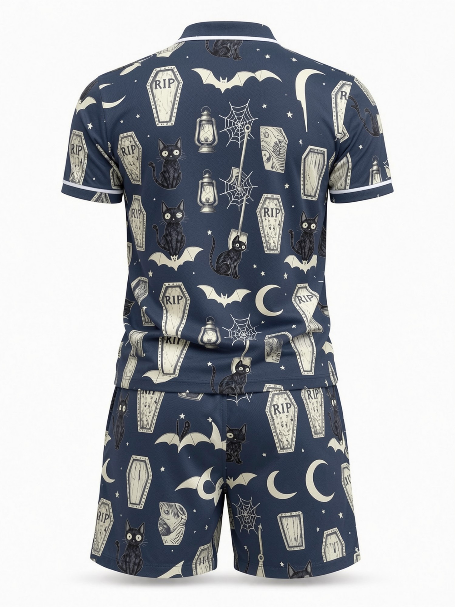 Mens Short Sleeve Polo Shirt a - Resort Shirt Floral avis et prix