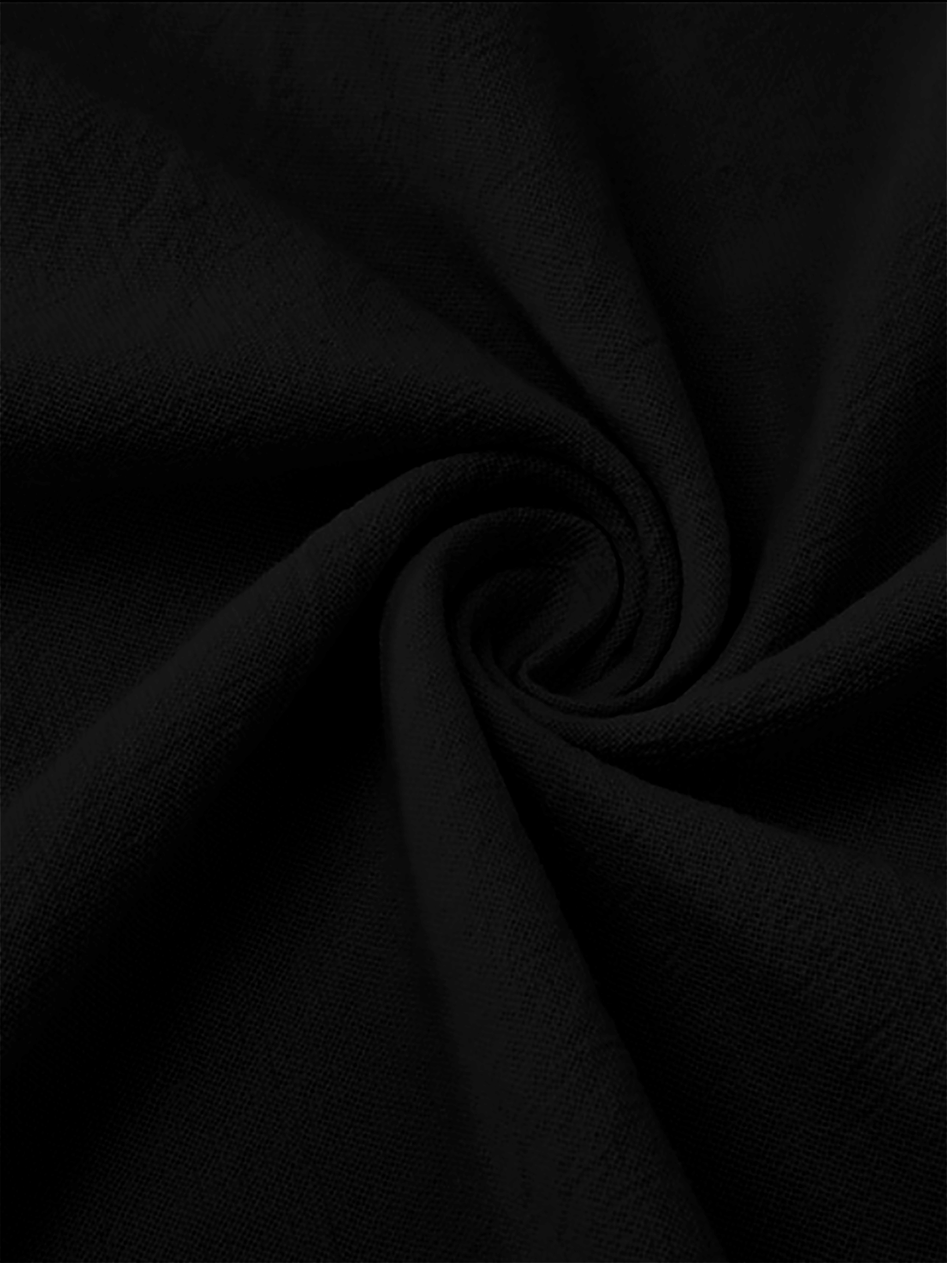 Elegant Black Henley Short-Sle - Linen Shirt Breathable avis et prix