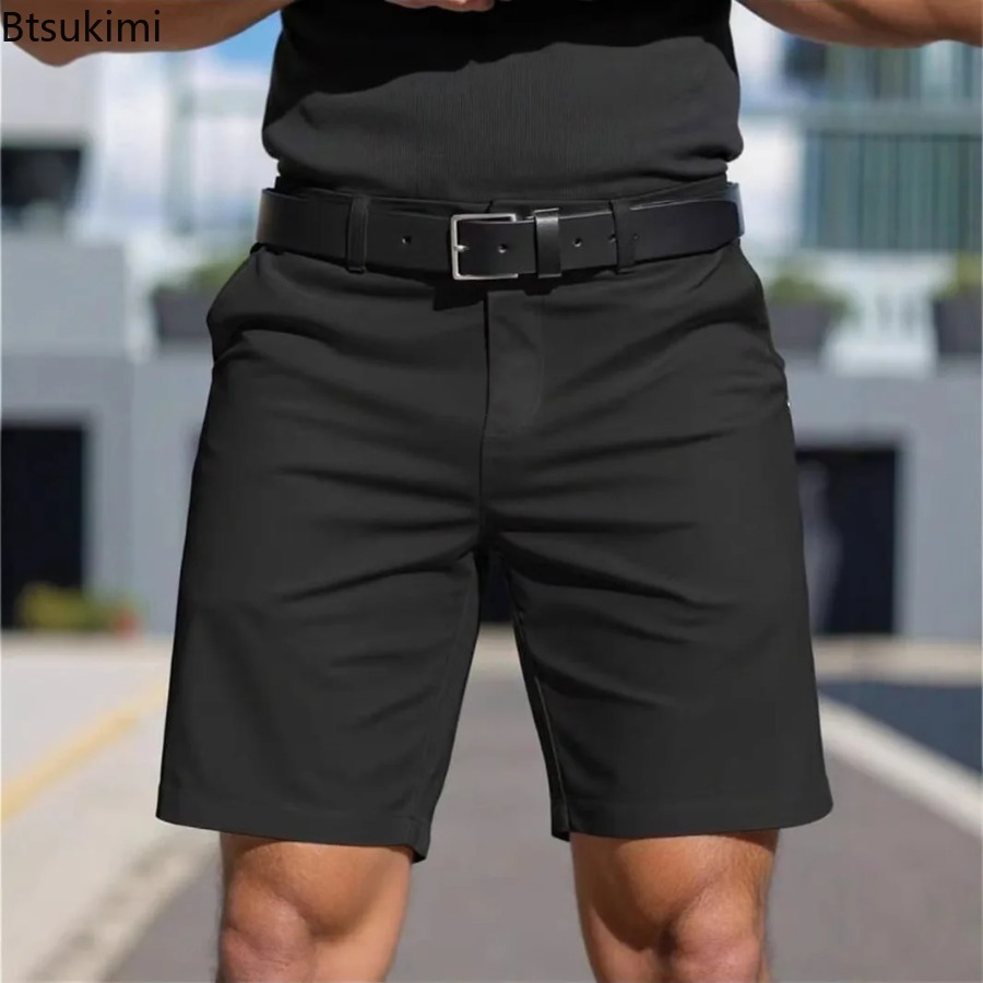 Summer New Mens Solid Slim Chi - Shorts Chino Slim avis et prix