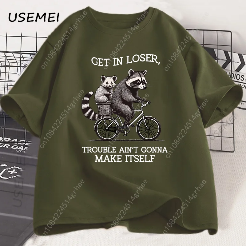 Get in Loser T Shirt Funny Rac - Tee Graphic Print avis et prix