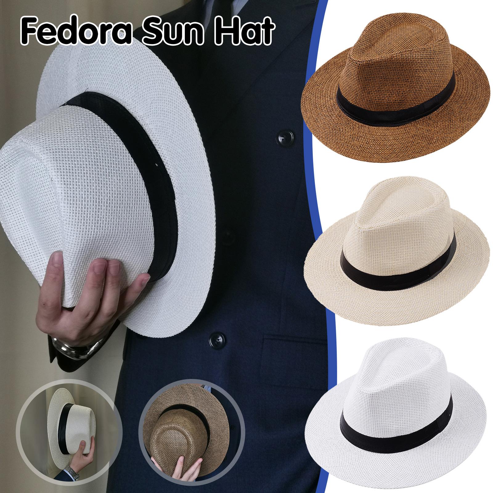 Men Summer Panama Straw Hat Na - Bucket Hat Straw avis et prix