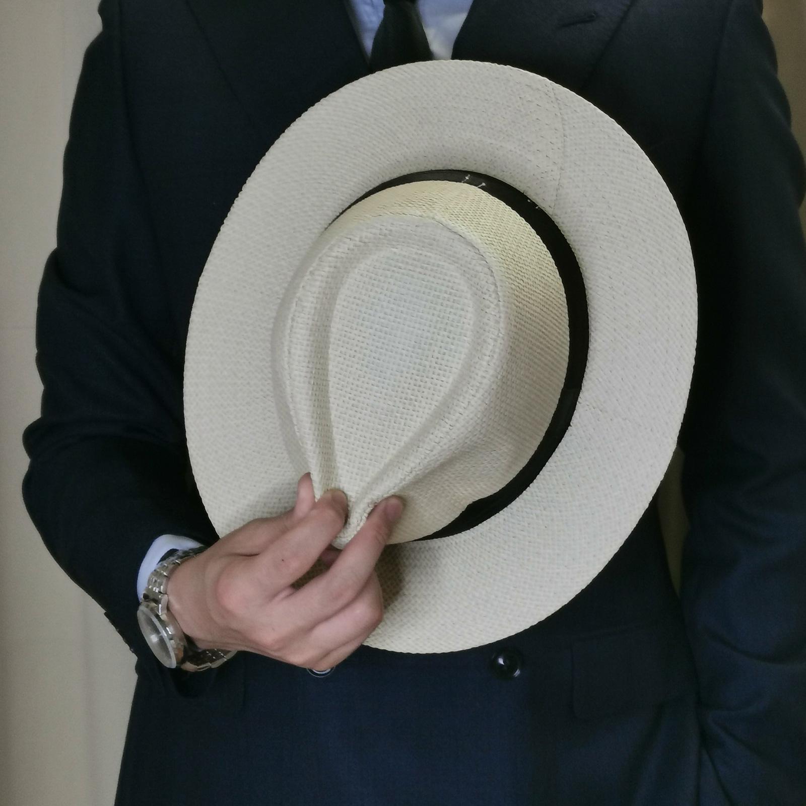 Men Summer Panama Straw Hat Na - Bucket Hat Straw avis et prix