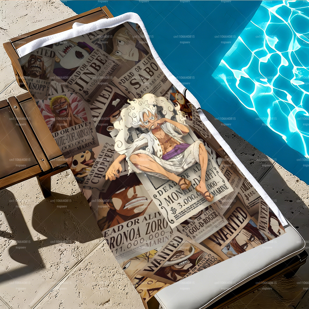 Retro Pirate Wanted Bounty Lar - Beach Towel Large avis et prix