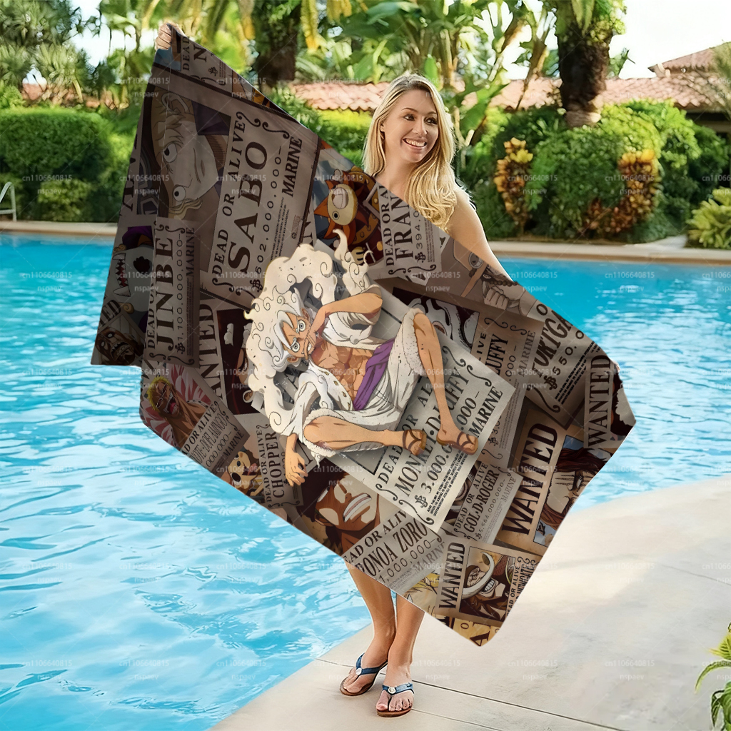 Retro Pirate Wanted Bounty Lar - Beach Towel Large avis et prix