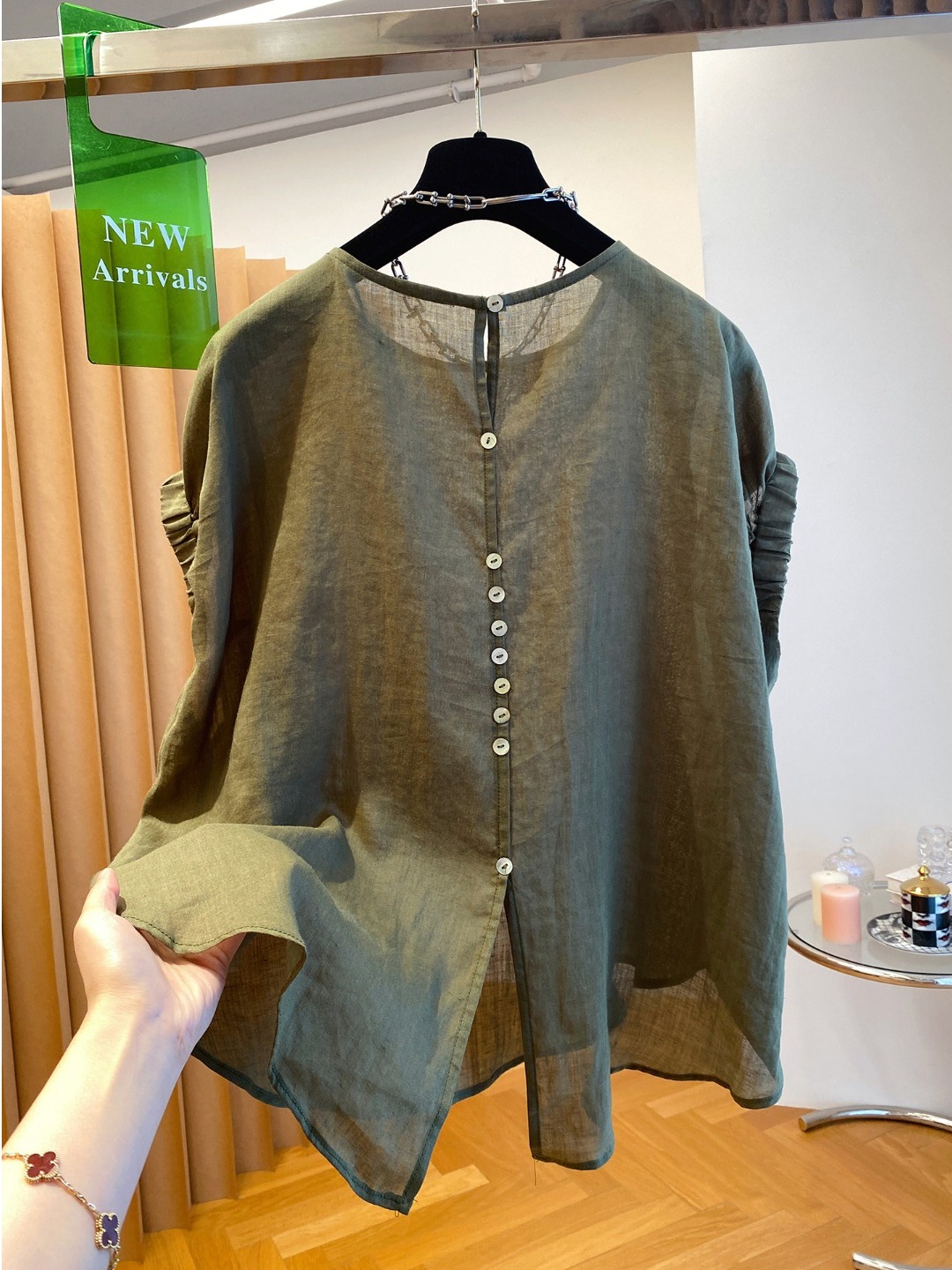 Lightweight Breathable Pure Co - Linen Shirt Breathable avis et prix