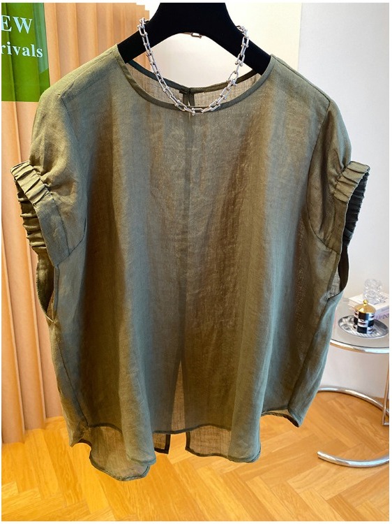 Lightweight Breathable Pure Co - Linen Shirt Breathable avis et prix