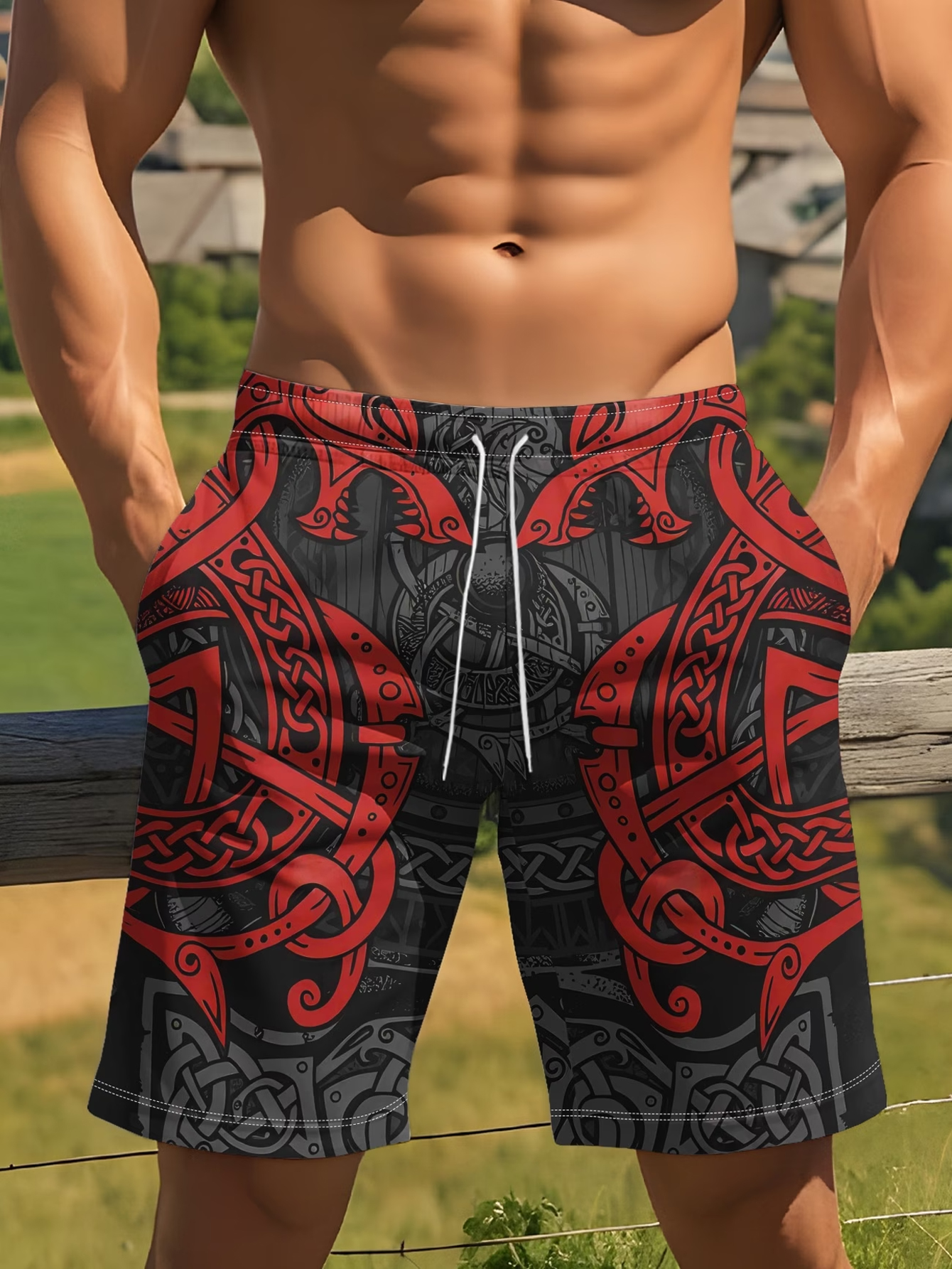 Men Viking Celtic Dragon Triba - Trunks Board Surf avis et prix