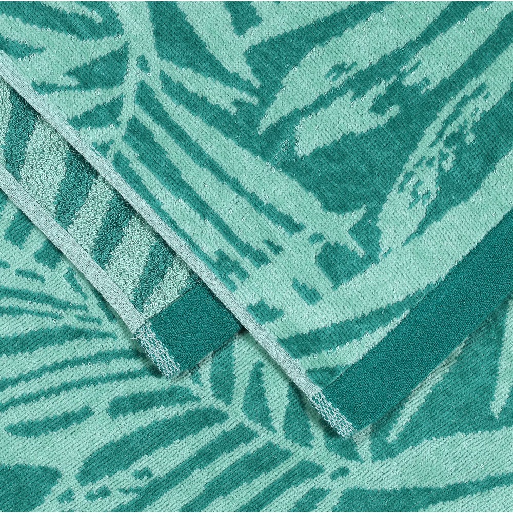 Oversized Green Palm Print Bea - Beach Towel Large avis et prix