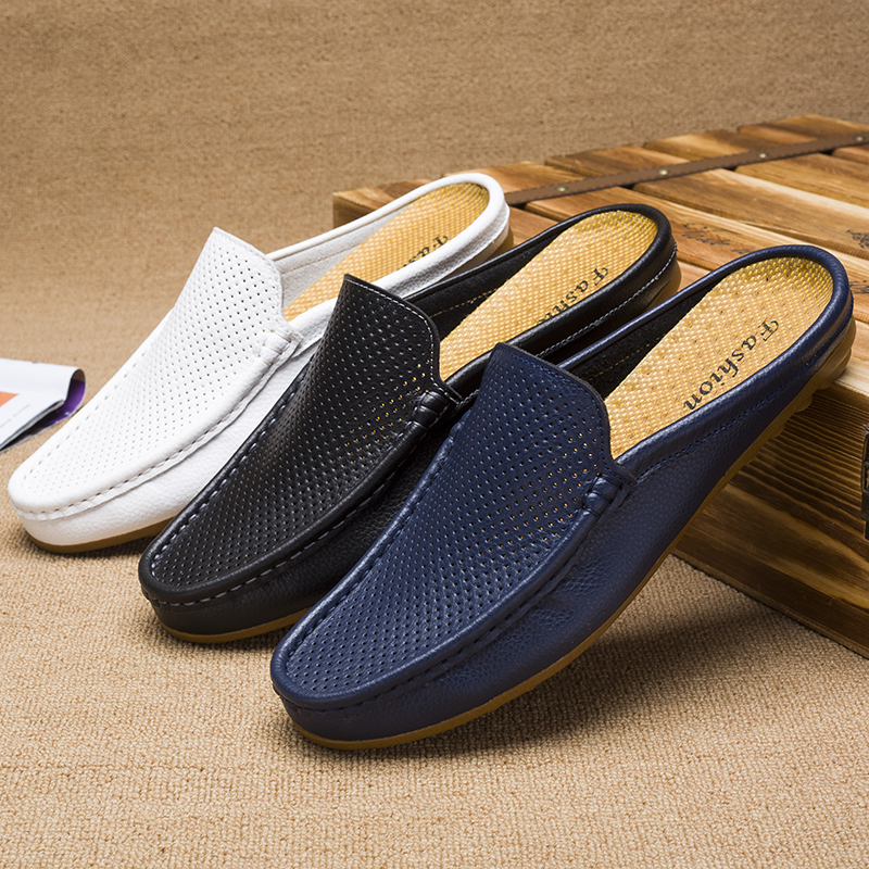 Men Casual Loafers Fashion Out - Flip Flop Leather Men avis et prix