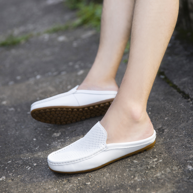 Men Casual Loafers Fashion Out - Flip Flop Leather Men avis et prix