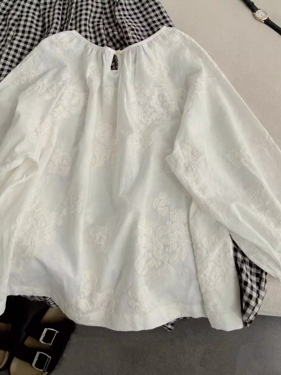 Summer New Heavy Embroidery Li - Linen Shirt Breathable avis et prix