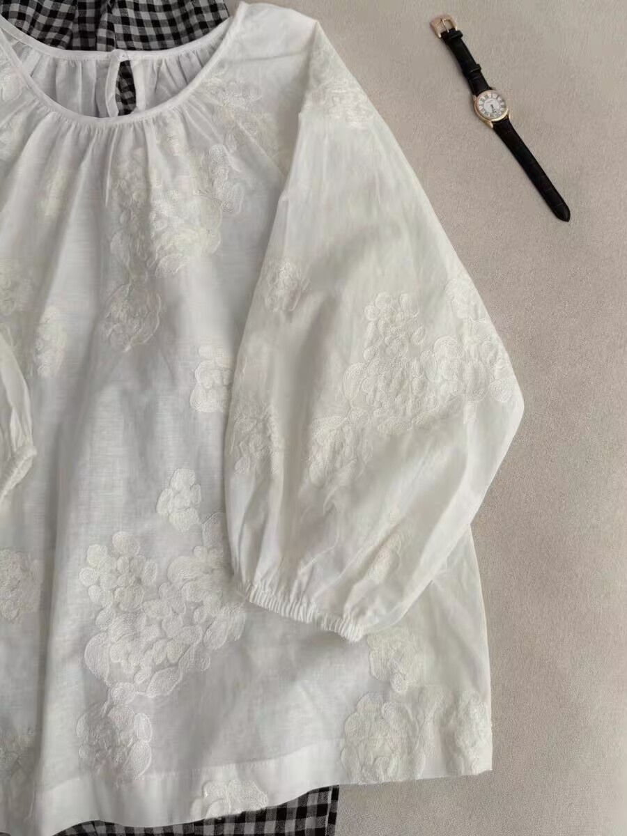 Summer New Heavy Embroidery Li - Linen Shirt Breathable avis et prix