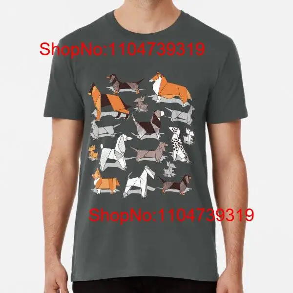 Origami doggie friends grey li - Linen Shirt Breathable avis et prix