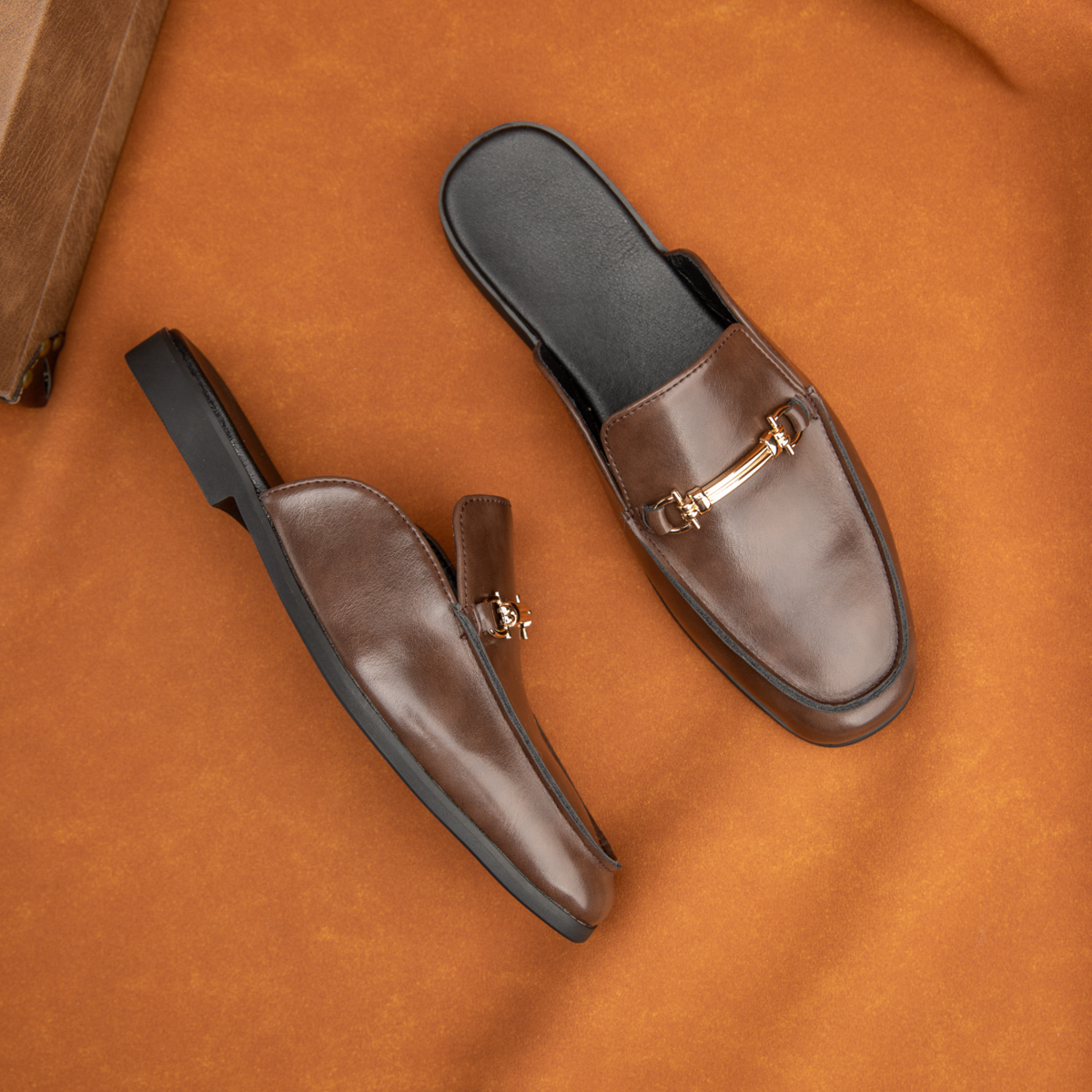 Fashion Men's Slip-on Half Sli - Flip Flop Leather Men avis et prix