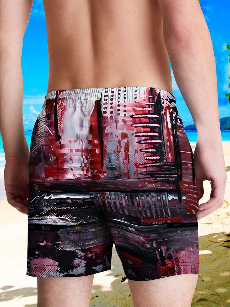 Mens Abstract Artistic Swim Tr - Swim Trunk Quick Dry avis et prix