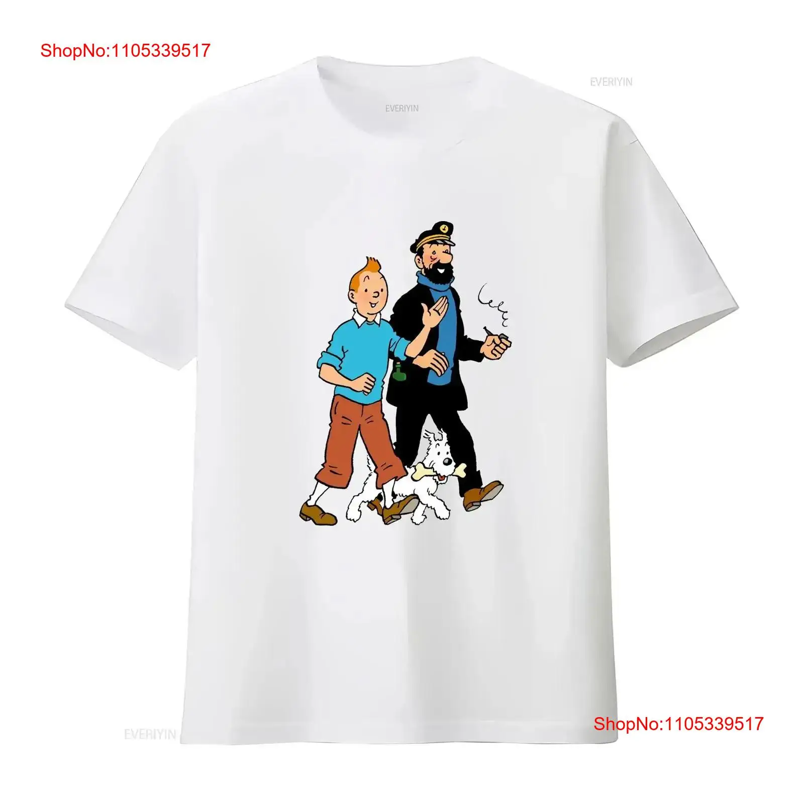 Walking With Captain Haddock C - Tee Graphic Print avis et prix