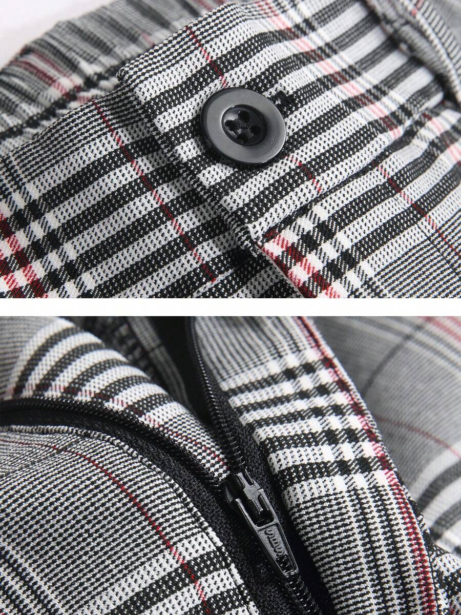 Mens Slim Fit Stretch Plaid Dr - Shorts Chino Slim avis et prix