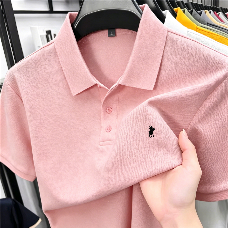 2026 Summer Men's Pique Cotton - Polo Shirt Pique avis et prix