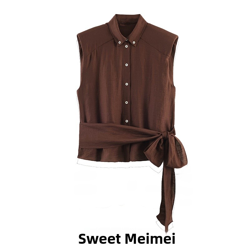 Elegant Women's New Summer Shi - Shirt Camp Collar avis et prix