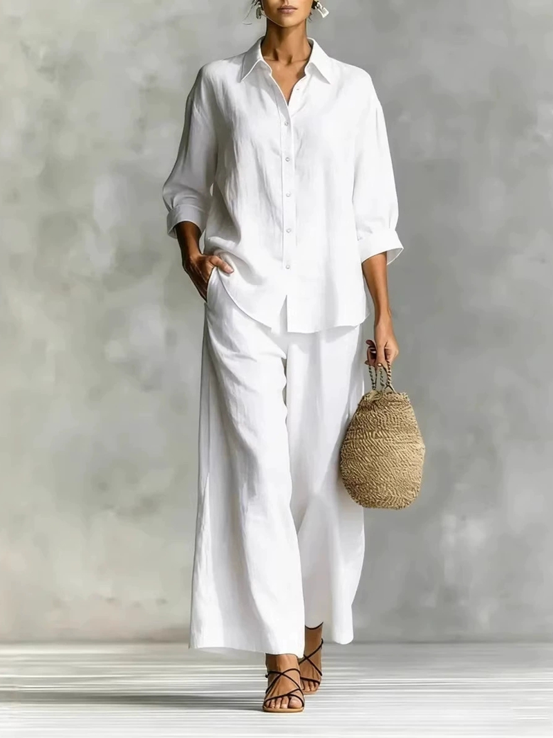 Women's New 7-Sleeve Shirt & W - Linen Shirt Breathable avis et prix