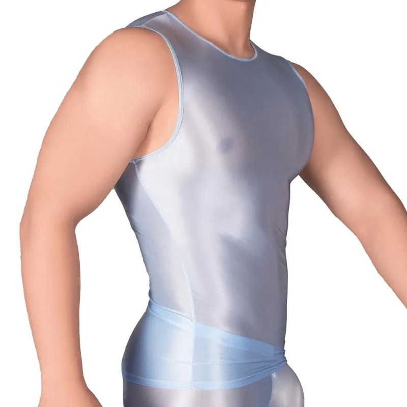 Solid Color Men's Slim Smooth  - Tank Top Muscle avis et prix