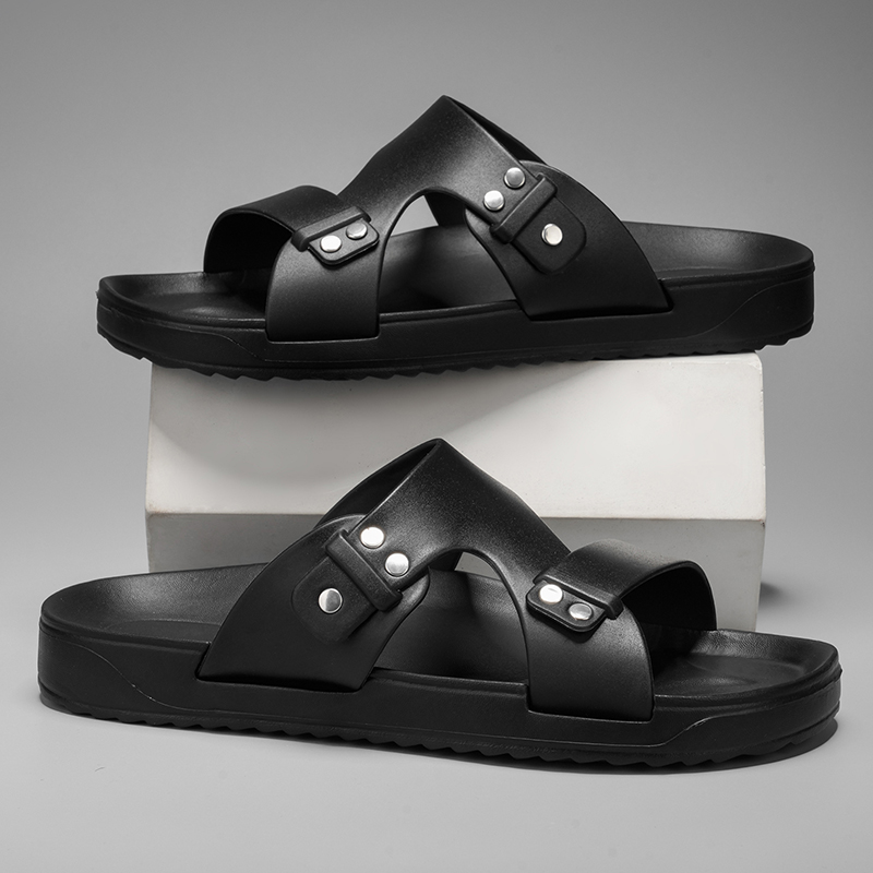 2026 New Men's Slippers Luxury - Flip Flop Leather Men avis et prix