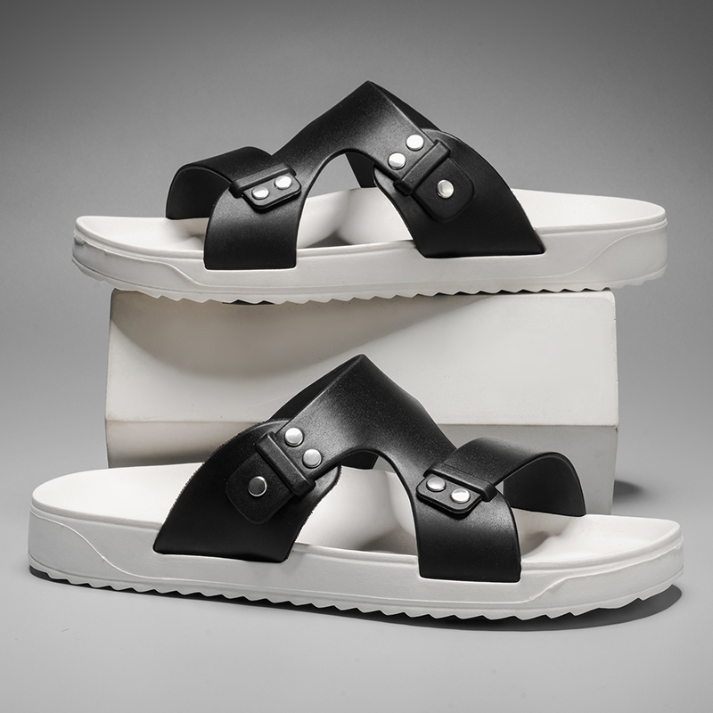 2026 New Men's Slippers Luxury - Flip Flop Leather Men avis et prix