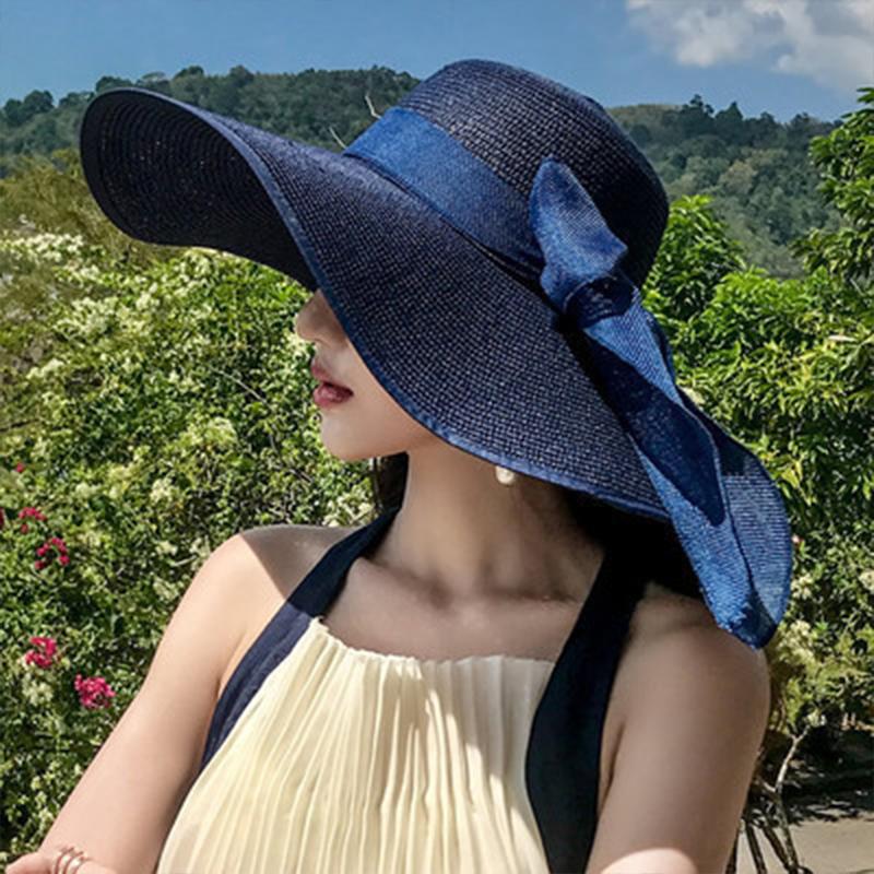 Straw Sun Hat for Women Foldab - Bucket Hat Straw avis et prix