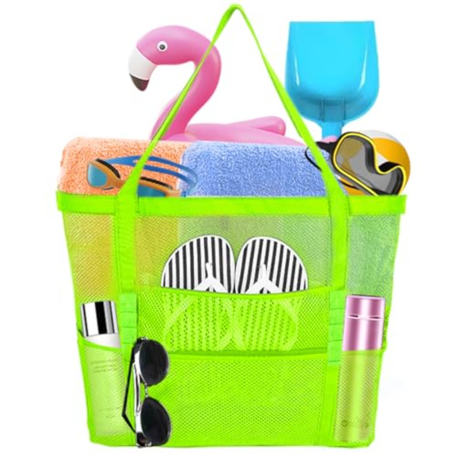 Large Mesh Beach Bag - Lightwe - Beach Towel Large avis et prix