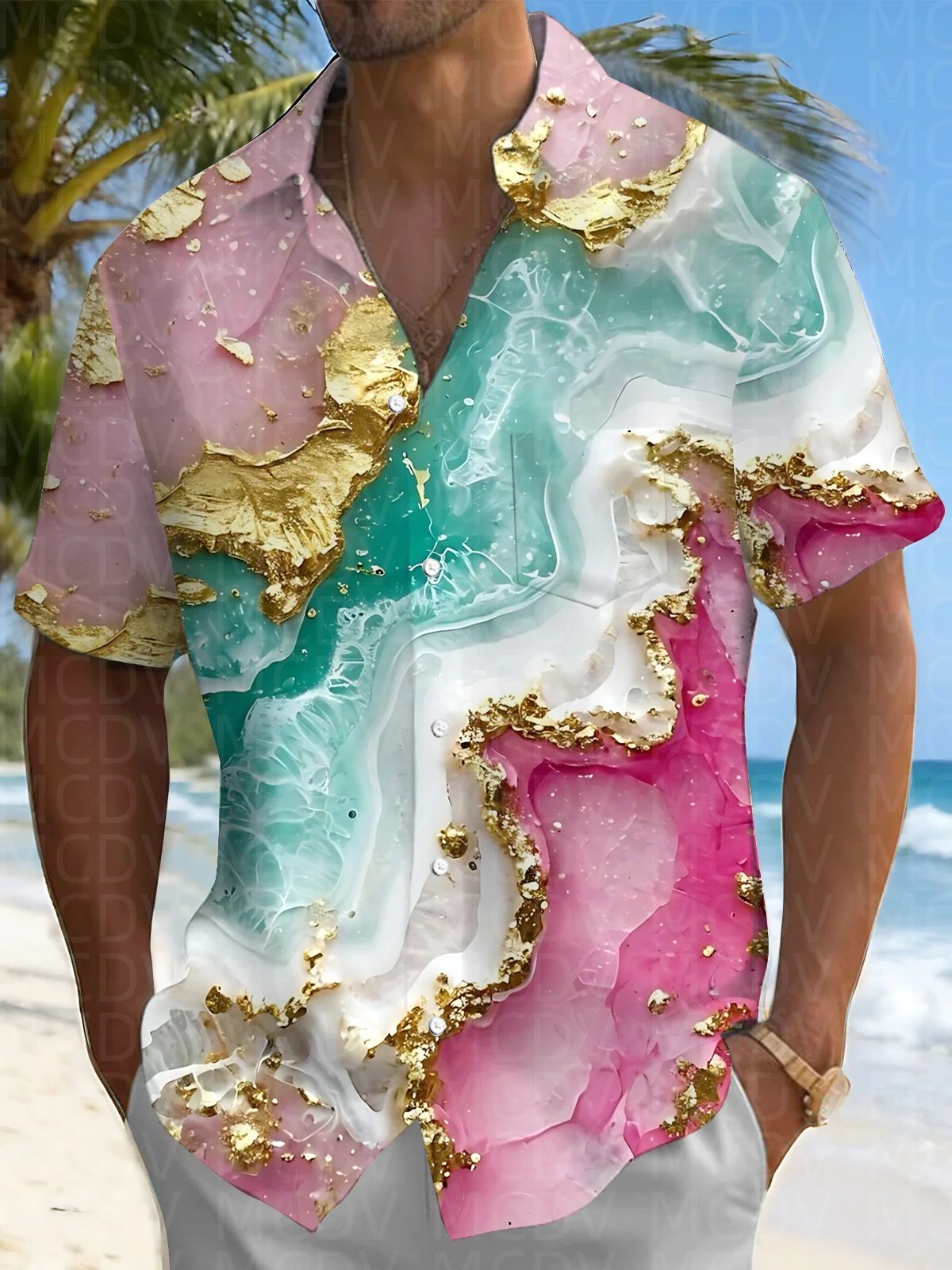 Bird Pattern Men's Hawaiian Sh - Shirt Camp Collar avis et prix