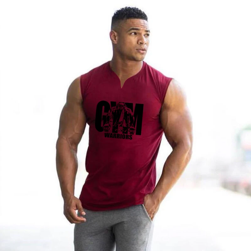 Summer Running V Neck Vests Gy - Tank Top Muscle avis et prix