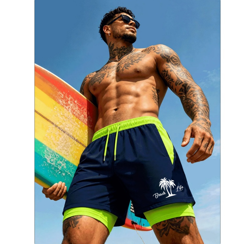 Men'S Swimming Trunks Palm Tre - Trunks Board Surf avis et prix