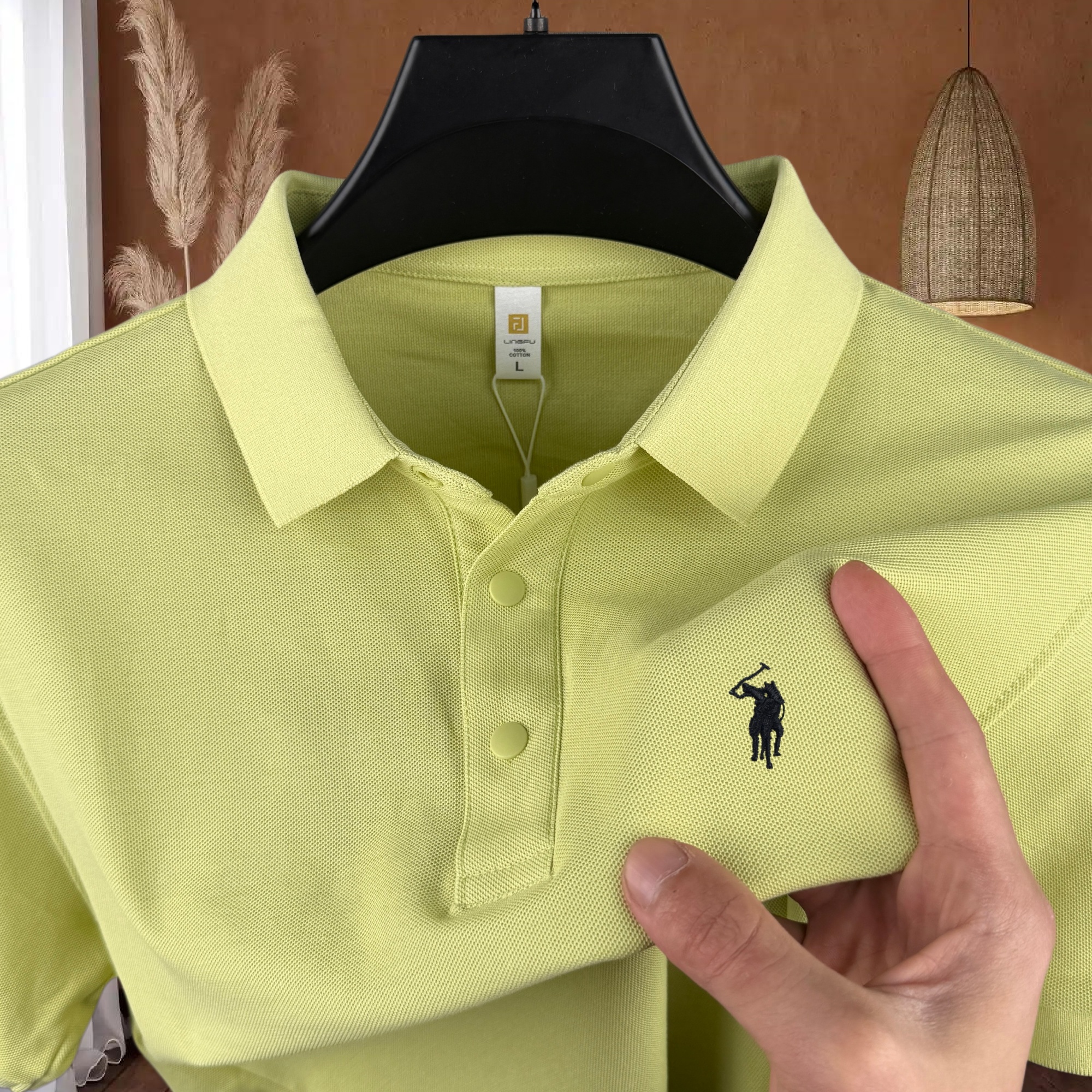 100% pure cotton high-end bran - Polo Shirt Pique avis et prix