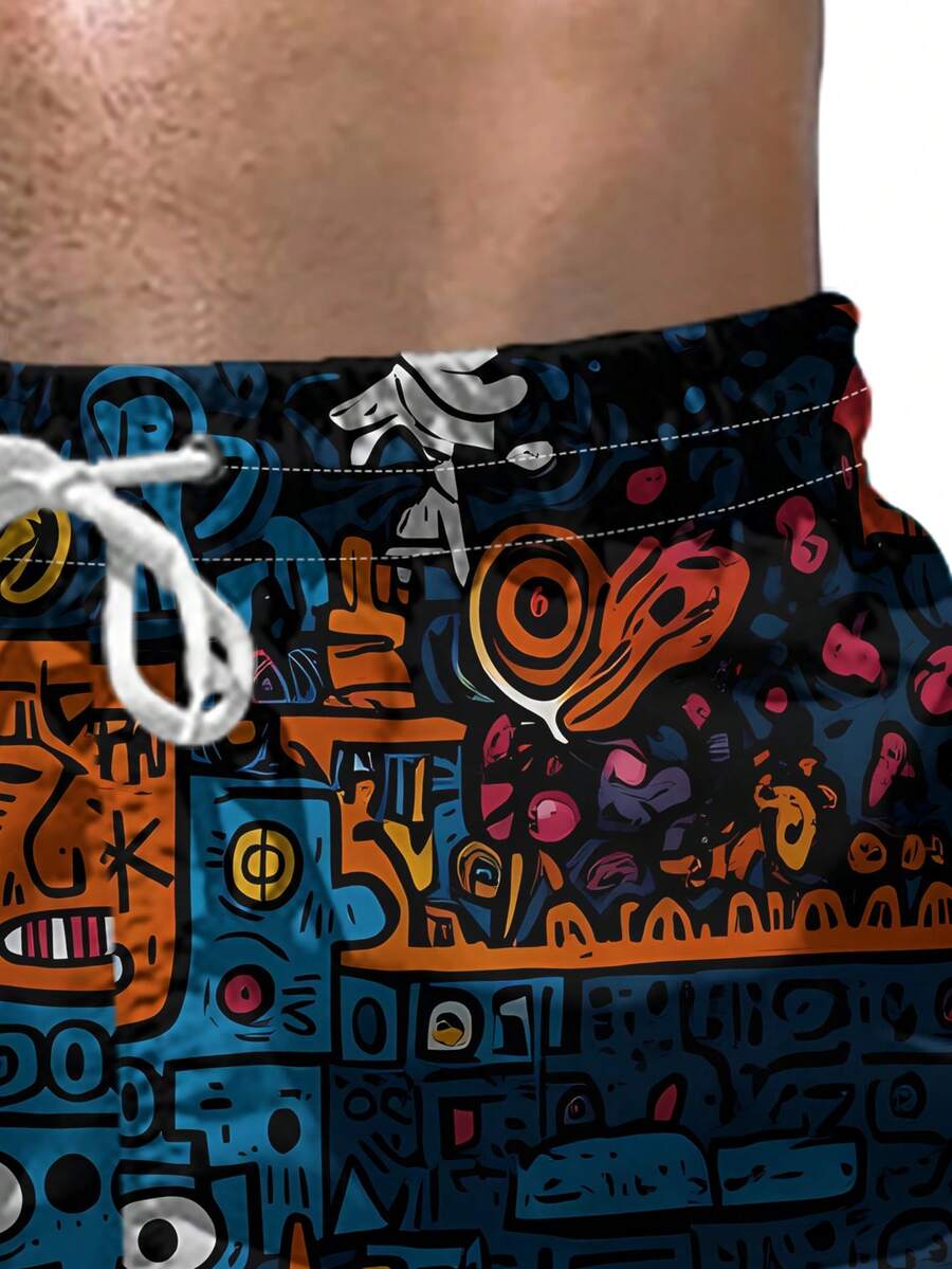 Mens Beach Shorts 3D Digital P - Swim Trunk Quick Dry avis et prix