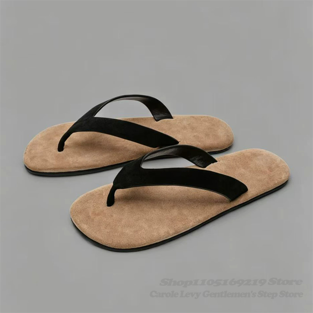 Vintage Style Cow Suede Clip O - Flip Flop Leather Men avis et prix