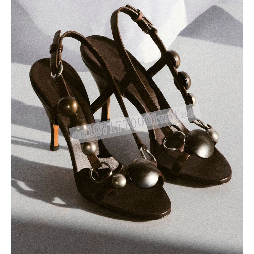 Women Brown Leather Slingback  - Casual Sandal Leather avis et prix