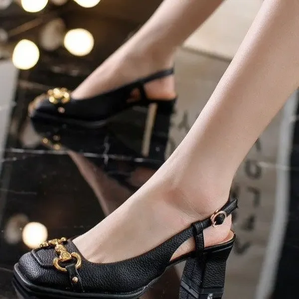 2026 New Retro Square Head Hig - Casual Sandal Leather avis et prix