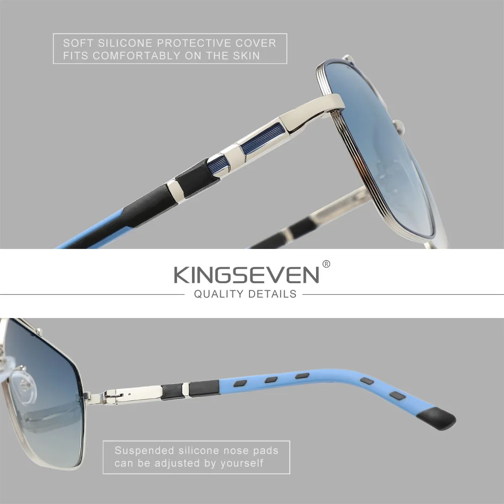 KINGSEVEN New Luxury Sunglasse - Sunglasses Aviator Polarized avis et prix