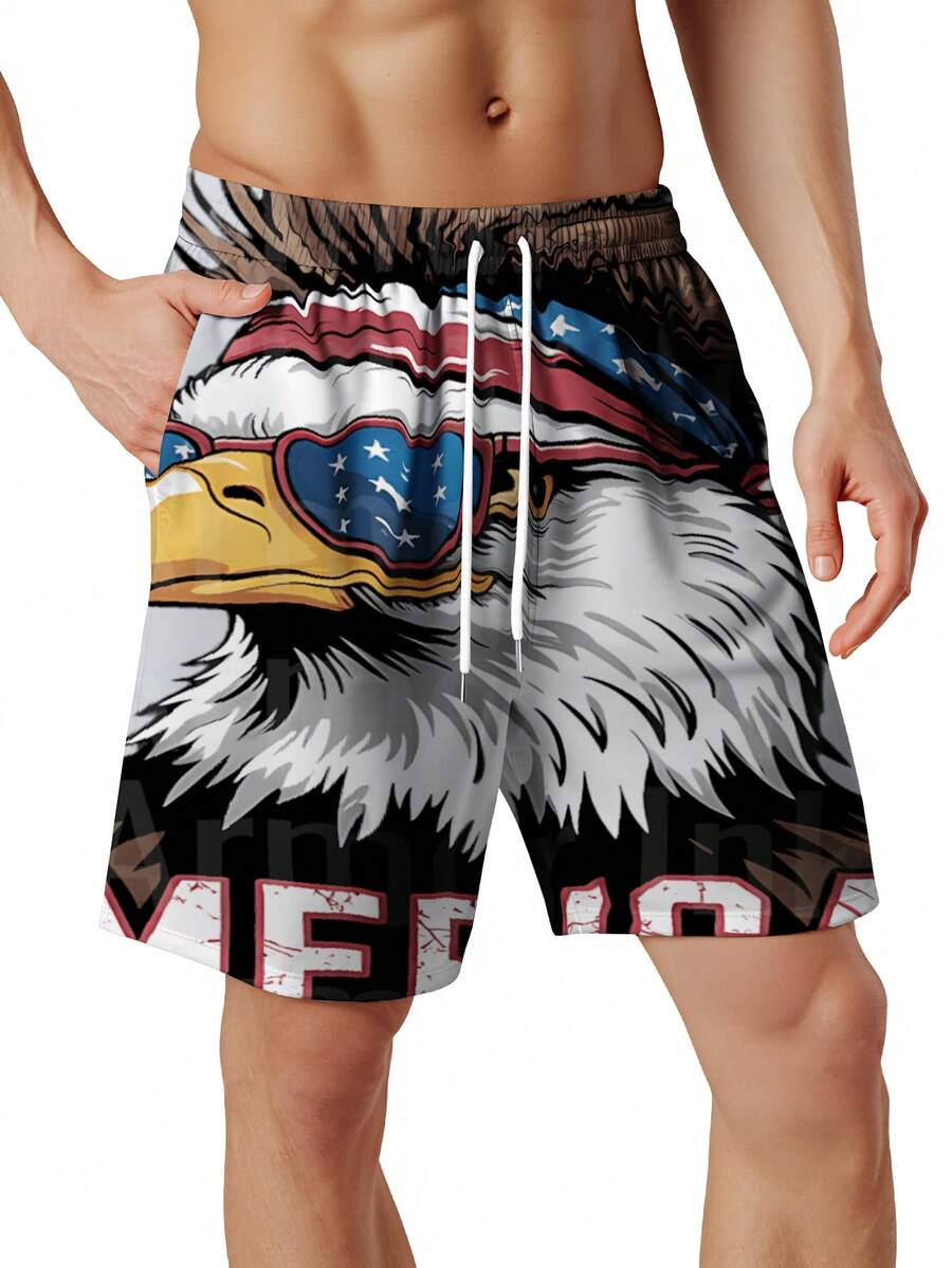 Patriotic Mens Swim Trunks Wit - Swim Trunk Quick Dry avis et prix