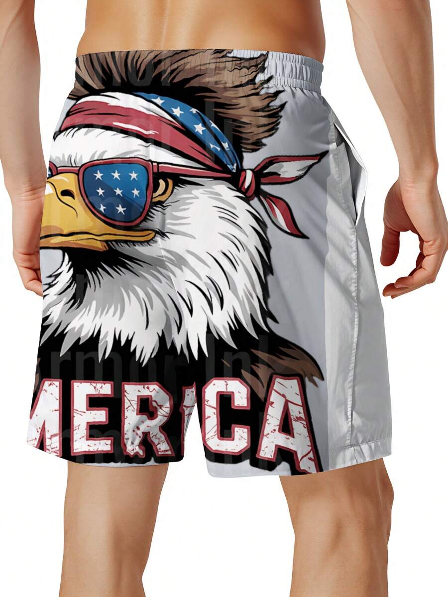 Patriotic Mens Swim Trunks Wit - Swim Trunk Quick Dry avis et prix
