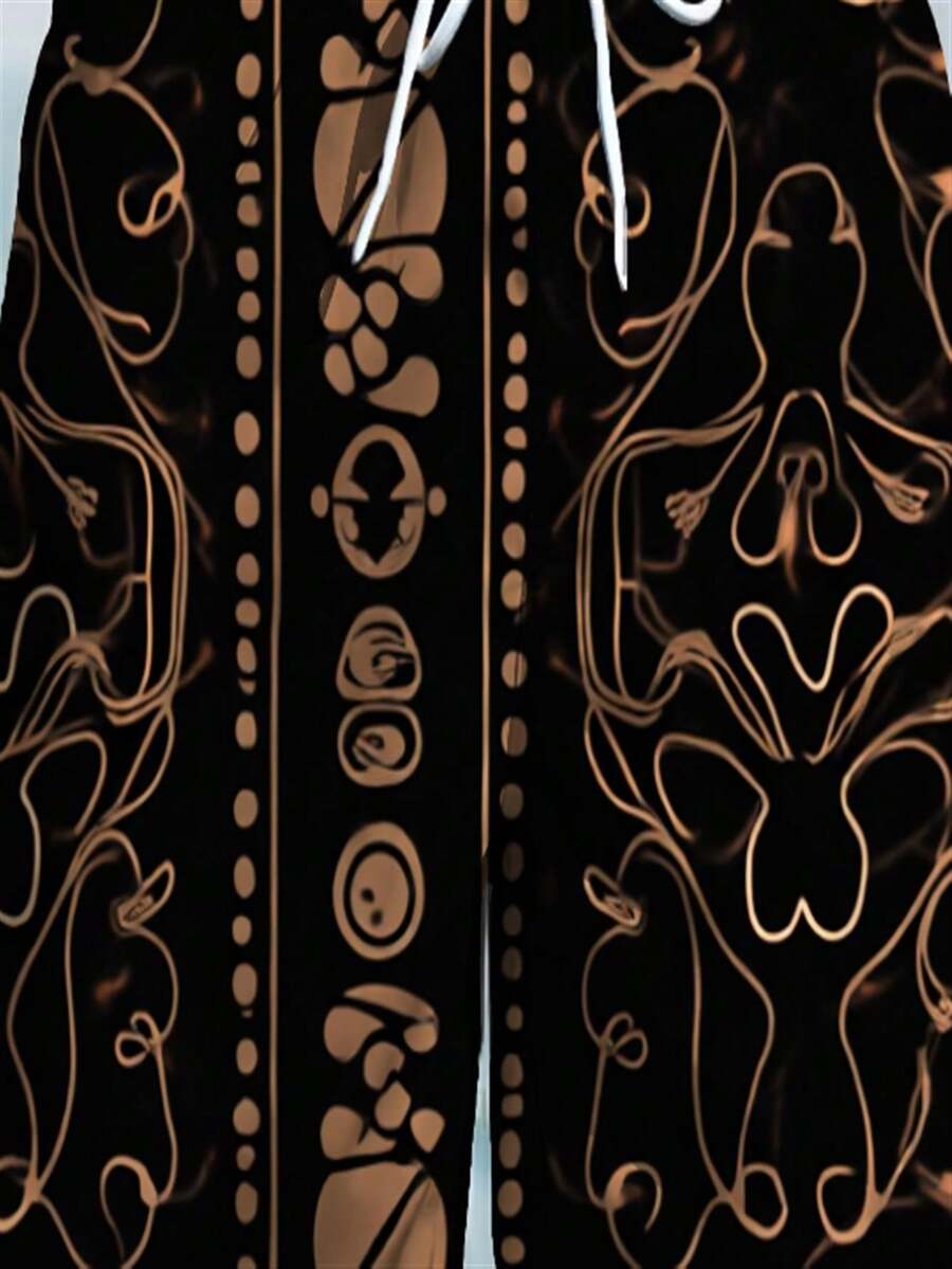 Mens Abstract Geometric Print  - Swim Trunk Quick Dry avis et prix